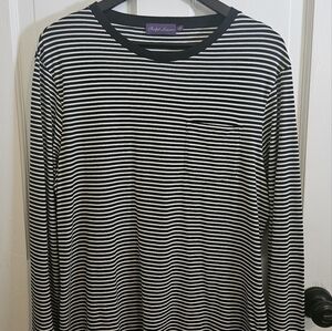 Ralph Lauren Men's Purple Label Striped Longsleeve Shirt